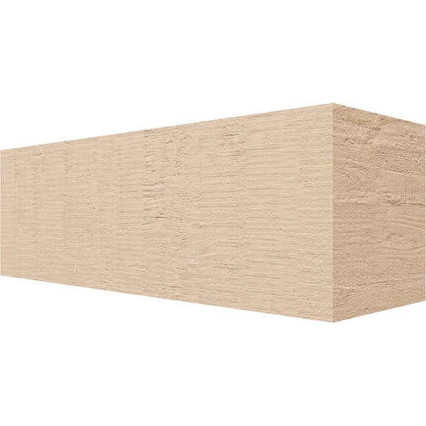 Ekena Millwork 4in. W x 4in. H x 12in. L Block Woodgrain TimberThane Rafter Tail, Primed Tan RFTUR04X04X12BLKRCPR - main